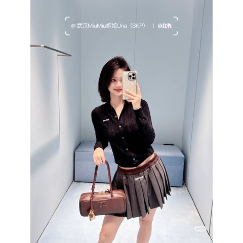 미우미우 케이블 니트 가디건