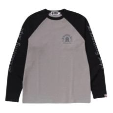 베이프 래글런 슬리브 롱슬리브 티셔츠 블랙 1L30111003