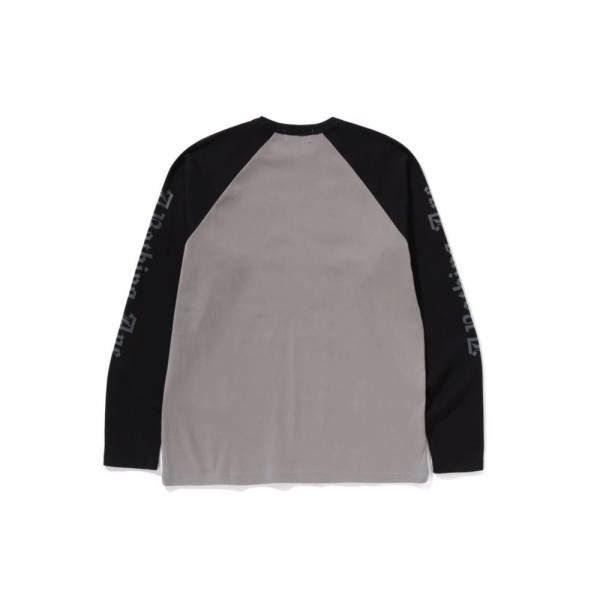 베이프 래글런 슬리브 롱슬리브 티셔츠 블랙 1L30111003
