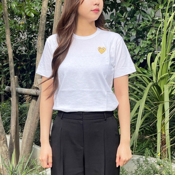 꼼데가르송 반팔티 골드와펜 남녀공용 4컬러 AX-T216-051