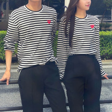 꼼데가르송 보더티 레드와펜 남녀공용 AX-T164-051