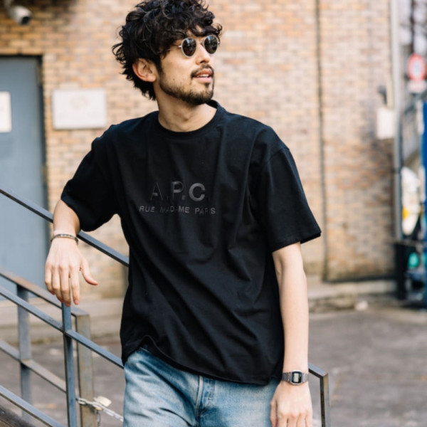 퍼블럭스 A.P.C. 별주 릴렉스 핏 반팔티 RUE MADAME FSM 2.0 2컬러 1026046300013