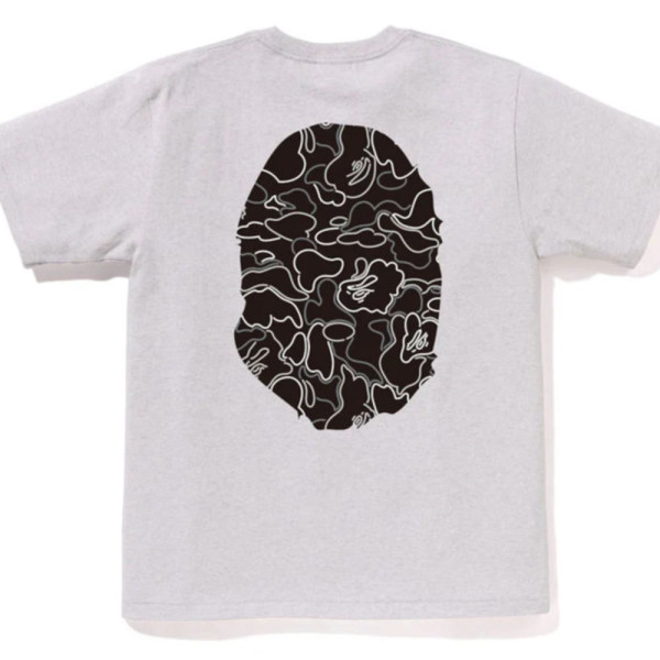 베이프 네온 카모 빅 에이프 헤드 반팔 티셔츠 3컬러 1L30110039