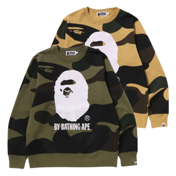 베이프 자이언트 1ST 카모 바이 배팅 에이프 크루넥 스웻셔츠 2컬러 1L30113011