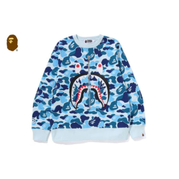 베이프 ABC 카모 샤크 크루넥 스웻셔츠 3컬러 1L30113007