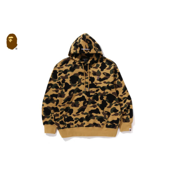 베이프 1ST 카모 자카드 원 포인트 릴렉스핏 풀오버 후드 2컬러 1L30114302
