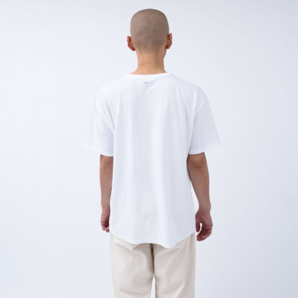 나나미카 x FUJIWARA INSATSU OOAL 그래픽 반팔티 화이트 SUHS430