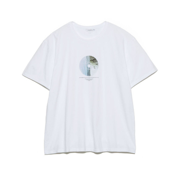 나나미카 x FUJIWARA INSATSU OOAL 그래픽 반팔티 화이트 SUHS430