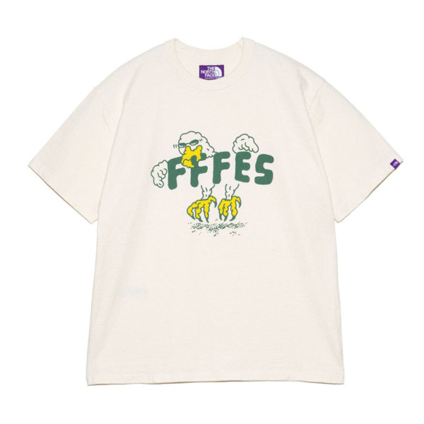 노스페이스 퍼플라벨 FFFRS 그래픽 콤보 티셔츠 네추럴 N25SI066