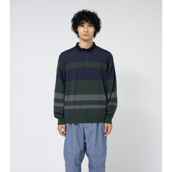 노스페이스 퍼플라벨 필드 니트 럭비셔츠 2컬러 N25SJ025