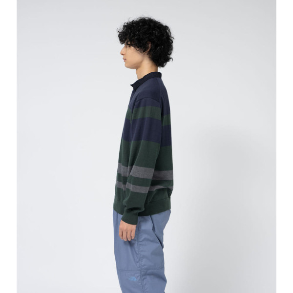 노스페이스 퍼플라벨 필드 니트 럭비셔츠 2컬러 N25SJ025