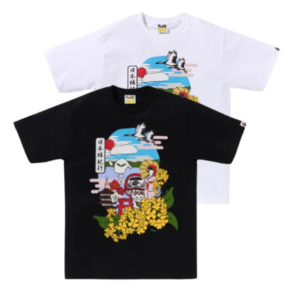 베이프 일본 컬쳐 스프링 에이프헤드 티셔츠 2컬러 1L22110040
