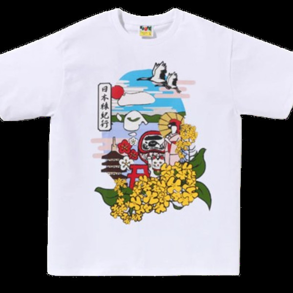 베이프 일본 컬쳐 스프링 에이프헤드 티셔츠 2컬러 1L22110040