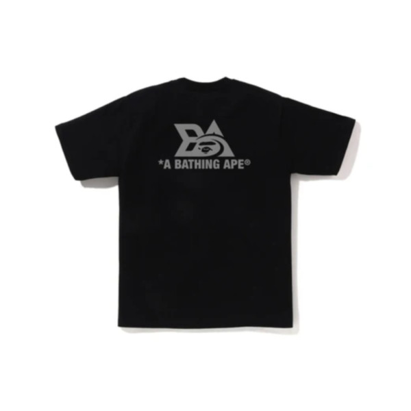 베이프 리플렉터 테크 로고 반팔티 블랙 1L30110051