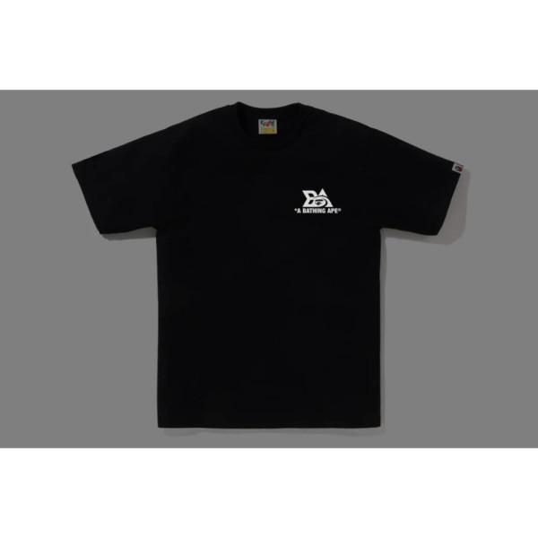 베이프 리플렉터 테크 로고 반팔티 블랙 1L30110051