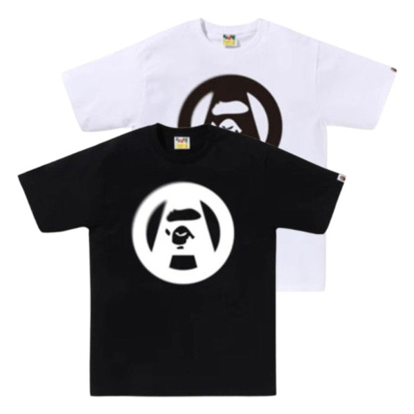 베이프 스텐실 써클 에이프 페이스 반팔티 2컬러 1L30110053