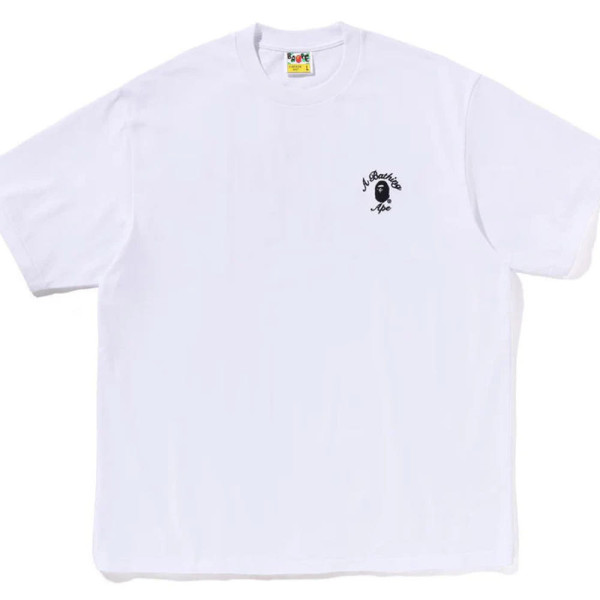 베이프 원포인트 컬리지 릴렉스핏 반팔 티셔츠 5컬러 1L30110304