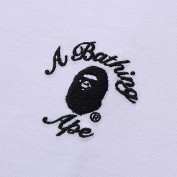 베이프 원포인트 컬리지 릴렉스핏 반팔 티셔츠 5컬러 1L30110304