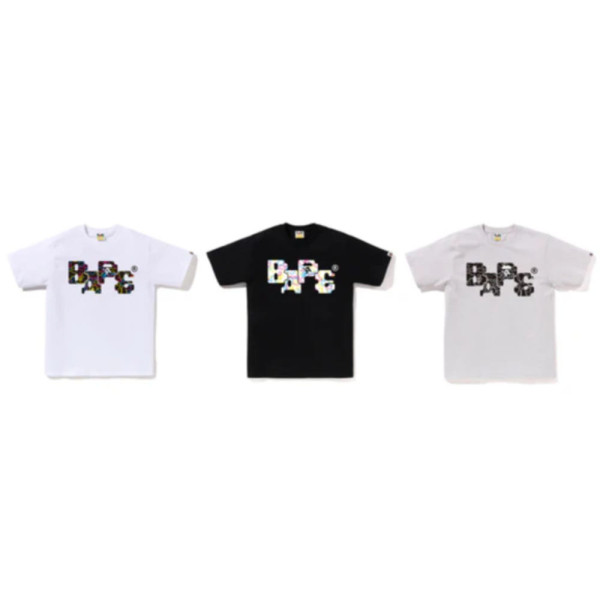 베이프 네온 카모 8비트 베이프 로고 반팔티 3컬러 1L30110041