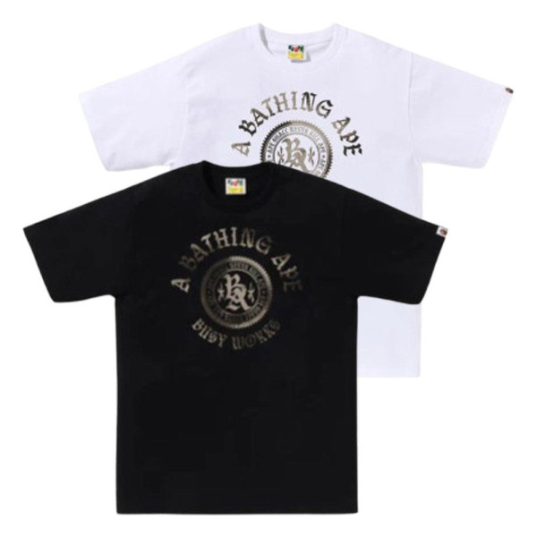 베이프 하이 톤 블리치 BA 엠블럼 반팔티 2컬러 1L30110047