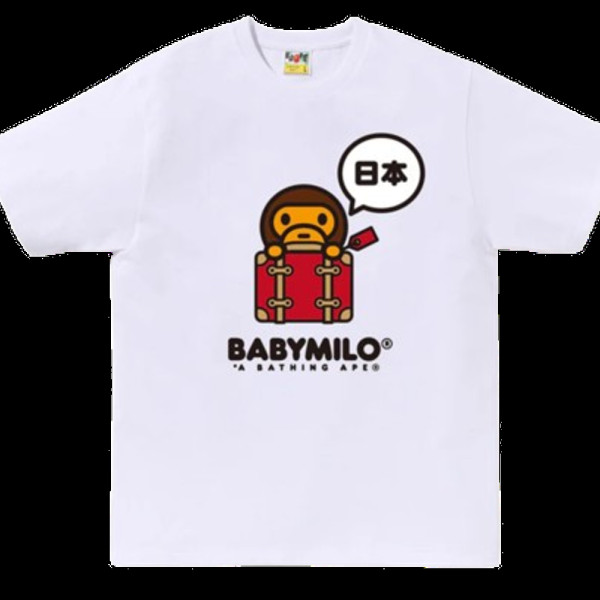 베이프 재팬 베이비 마일로 반팔티 2컬러 2L22110005
