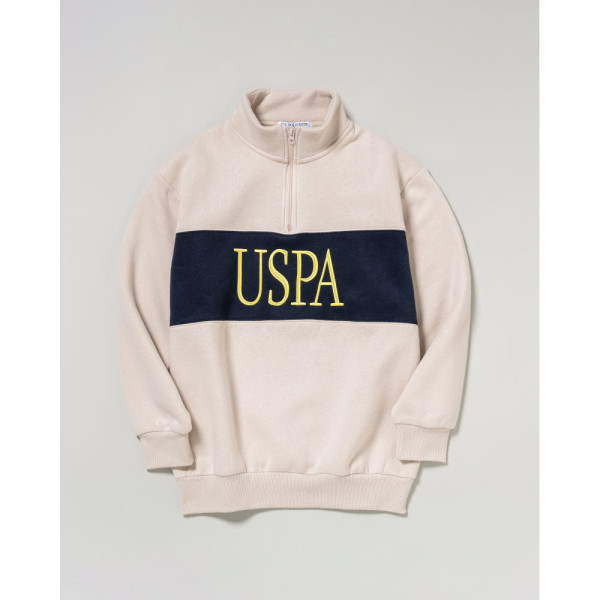 U.S. POLO ASSN. 유에스폴로에센 하프집업 스웨트셔츠 더블 호스맨 자수 3컬러 PLL53304