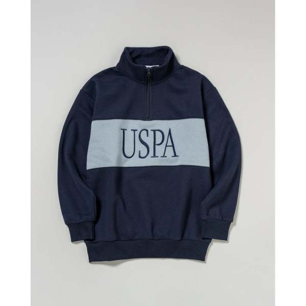 U.S. POLO ASSN. 유에스폴로에센 하프집업 스웨트셔츠 더블 호스맨 자수 3컬러 PLL53304