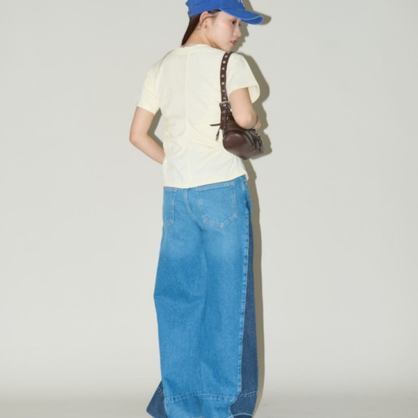 퍼블럭스 허리 셔링 티셔츠 4컬러 3223220800578