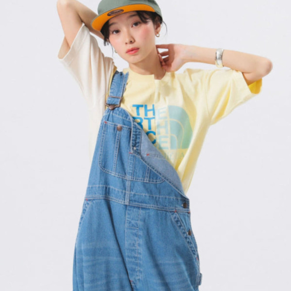 빔즈 노스페이스 퍼플라벨 25SS 비대칭 로고 티셔츠 3컬러 13-04-0310-594