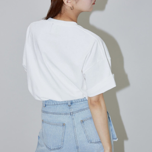 퍼블럭스 MARY QUANT 사가라 자수 티셔츠 5컬러 3223375300010