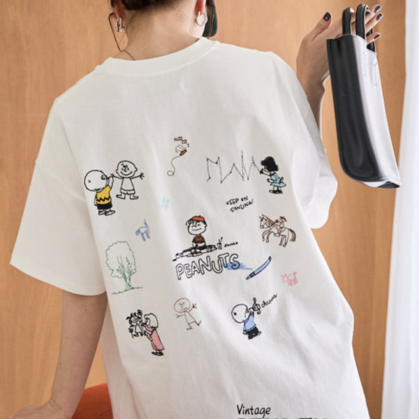 프릭스스토어 별주 피넛 백 자수 반소매 티셔츠 5컬러 1323248901647