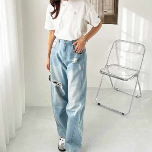 U.S. POLO ASSN. 유에스폴로에센 별주 GeeRA 원포인트 자수 카라 티셔츠 4컬러 208602