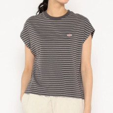 단톤 여성 코튼 저지 돌먼 민소매 스트라이프 티셔츠 5컬러 DT-C0403 FLC-ST DNB251L103-0011