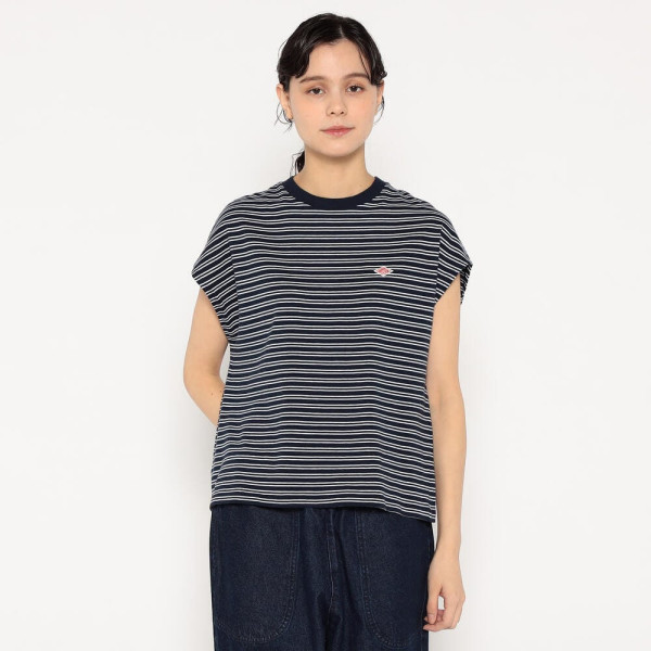 단톤 여성 코튼 저지 돌먼 민소매 스트라이프 티셔츠 5컬러 DT-C0403 FLC-ST DNB251L103-0011