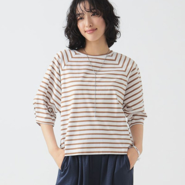 빔즈 비밍 바이 빔즈 실켓 와이드 슬리브 티셔츠 5컬러 93-04-0488-213