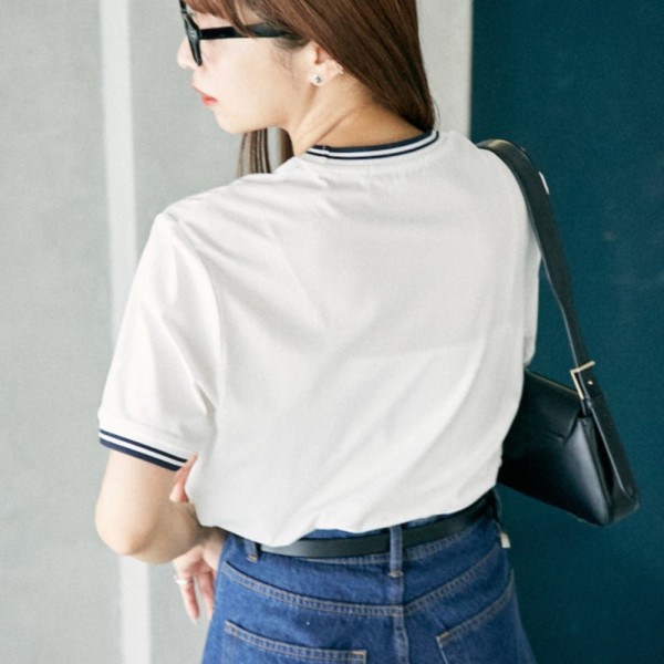 퍼블럭스 U.S. POLO ASSN. 유에스폴로에센 별주 라인 리브 티셔츠 4컬러 3223291600003