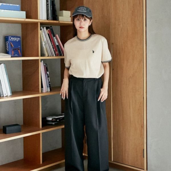 퍼블럭스 U.S. POLO ASSN. 유에스폴로에센 별주 라인 리브 티셔츠 4컬러 3223291600003