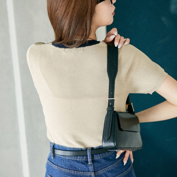 퍼블럭스 U.S. POLO ASSN. 유에스폴로에센 별주 칼라 배색 디자인 서머 니트 티셔츠 3컬러 3233291600002