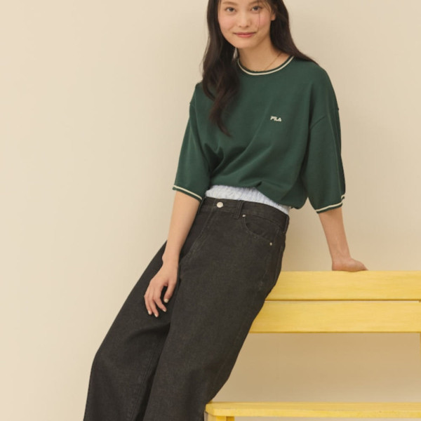 프릭스스토어 휠라 별주 풀오버 반소매 라인 니트 3컬러 1333238300002