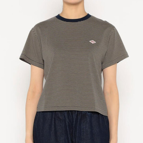 단톤 여성 세미 크롭 반소매 티셔츠 6컬러 DT-C0408 CVT-ST DNB251L103-0004