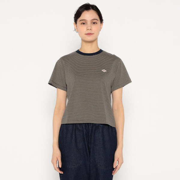 단톤 여성 세미 크롭 반소매 티셔츠 6컬러 DT-C0408 CVT-ST DNB251L103-0004