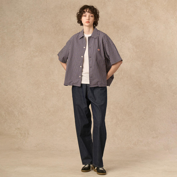 단톤 여성 코튼 팝린 반팔 플레이드 셔츠 3컬러 DT-B0223 CPP DNB251L104-0009