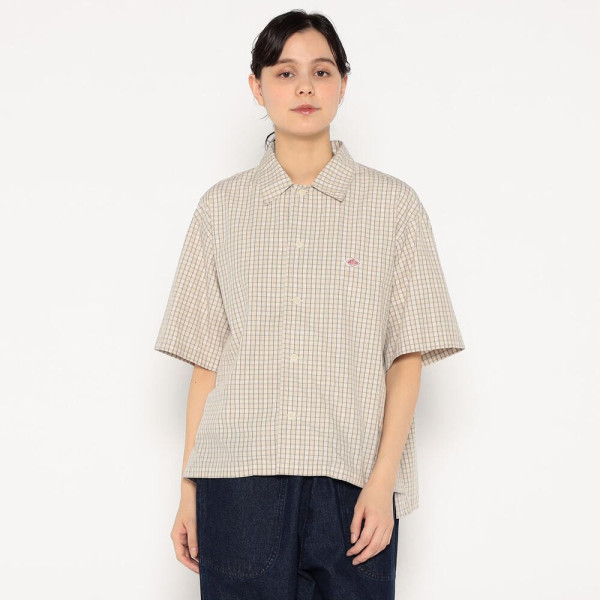 단톤 여성 코튼 팝린 반팔 플레이드 셔츠 3컬러 DT-B0223 CPP DNB251L104-0009