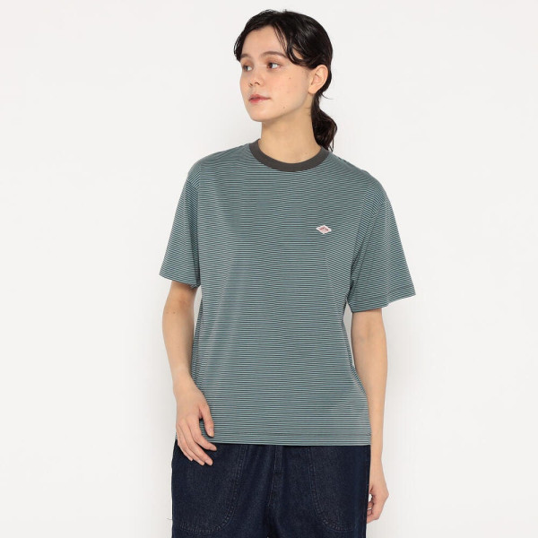 단톤 여성 숏 슬리브 이너 티셔츠 스트라이프 6컬러 DT-C0195 CVT-ST DNB251L103-0002