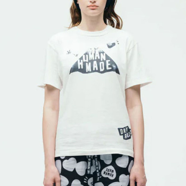 휴먼메이드 그래픽 티셔츠 화이트 HM29TE028
