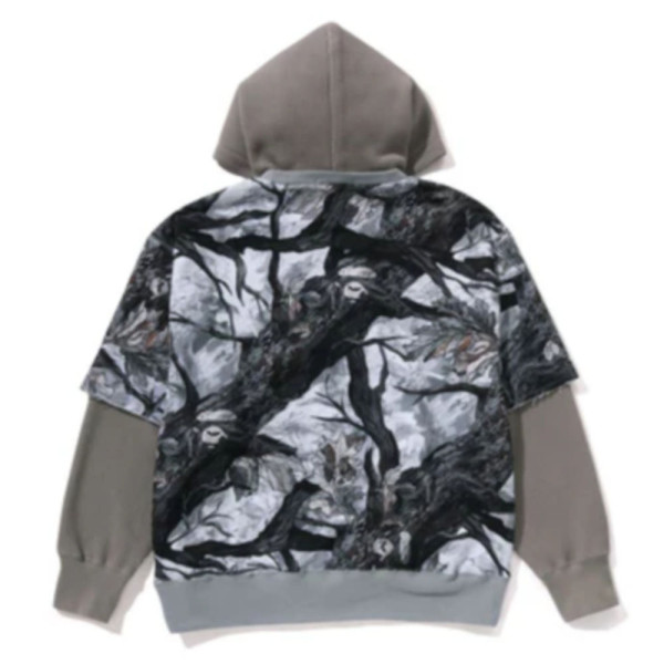 베이프 트리 엣지 카모 레이어드 풀오버 후드티 2컬러 1L80114003