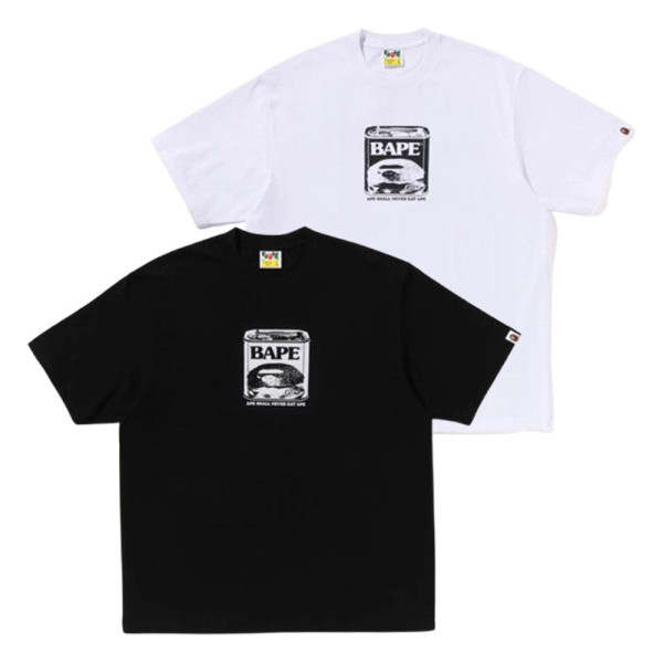 베이프 캔 푸드 베이프 로고 릴렉스핏 티셔츠 2컬러 1L80110336