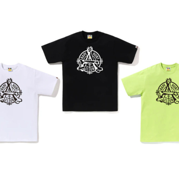 베이프 헌트 클럽 티셔츠 3컬러 1L80110053