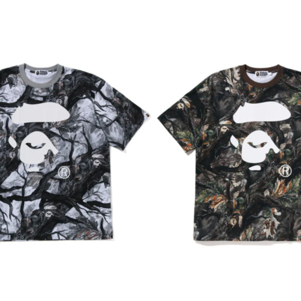베이프 트리 엣지 카모 에이프 페이스 릴렉스핏 티셔츠 2컬러 1L80109012