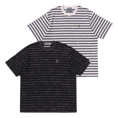 베이프 솔리드 카모 스트라이프 원 포인트 릴렉스핏 티셔츠 2컬러 1L80109305